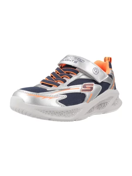Skechers Tenisice Meteor-Lights Glow-Strider Srebrna siva