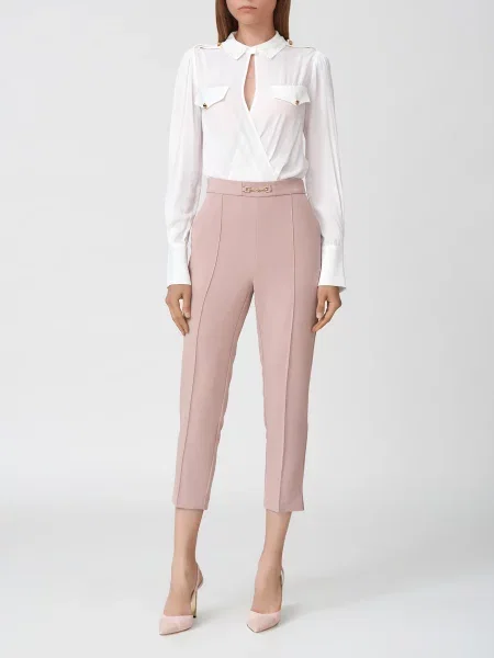 Брюки Elisabetta Franchi розовые