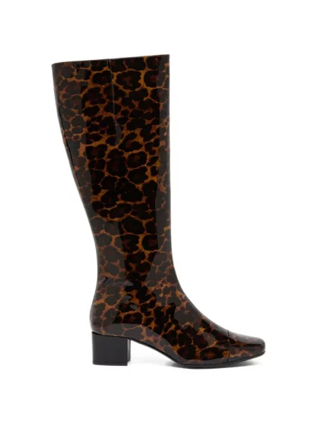 Botine Carel Paris cu imagine cu model leopard maro