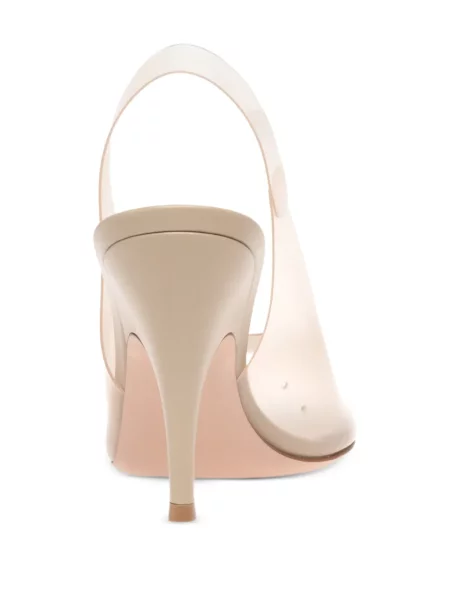 Sandale Gianvito Rossi slingback alb