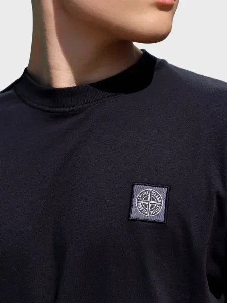 Футболка Stone Island з камінням синя