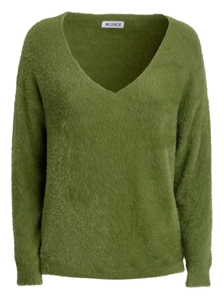 Influencer Pulover verde