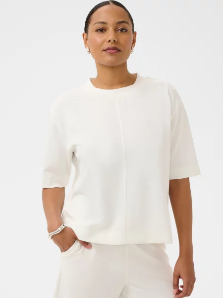 Kaffe Tricou KAannie' alb