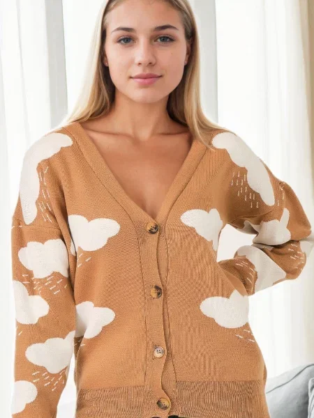 Cardigan Dewberry alb