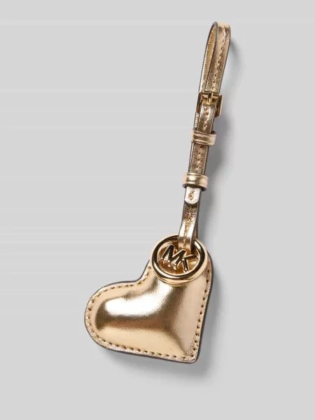 Zawieszka ze sprzączką i aplikacją z logo Michael Michael Kors złota