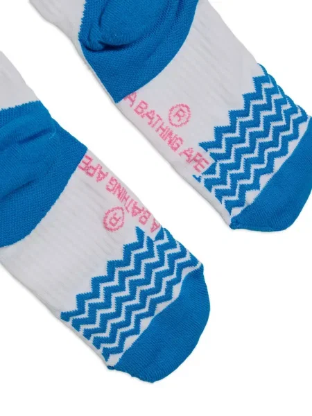 Șosete Adidas cu dungi cu imagine albastru