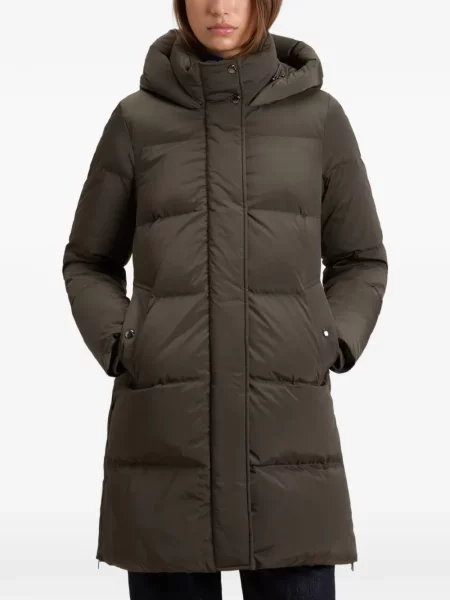 Matlasat geacă parka Woolrich verde