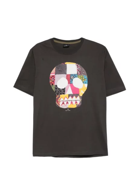 Material textil tricou Ps Paul Smith cu imagine gri