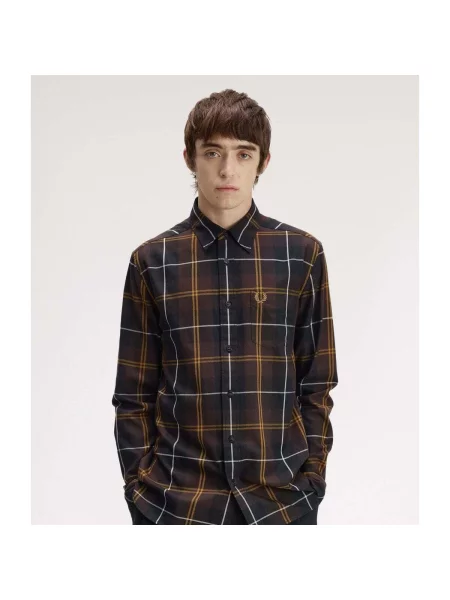 Košeľa Fred Perry hnedá