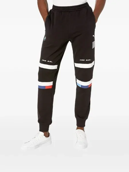 Pantaloni Puma cu dungi alergare negru