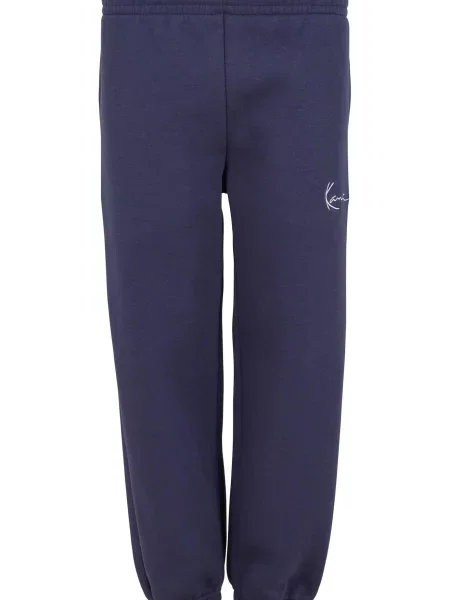 Karl Kani Pantaloni Essential albastru închis alb