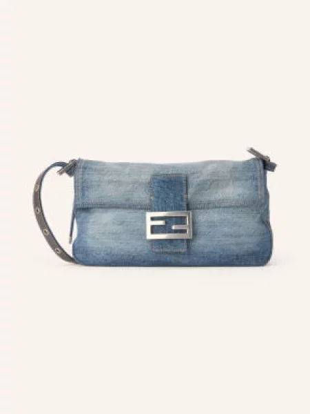 Fendi Torebka Baguette blau niebieska