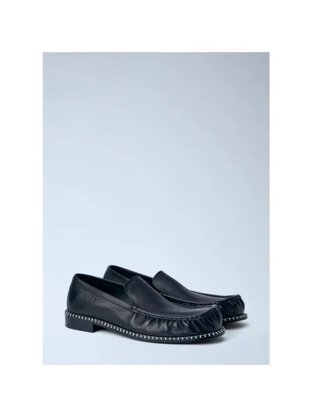 Loafersy Dries Van Noten skórzane czarne