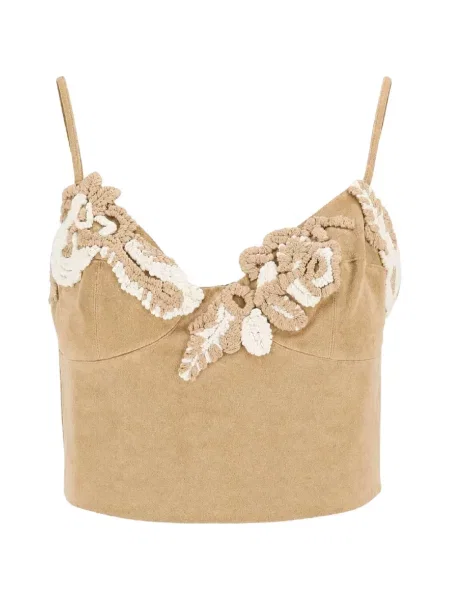 Decupat top Ermanno Scervino cu model floral
