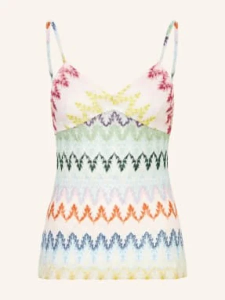 Dzianinowy top Missoni biały
