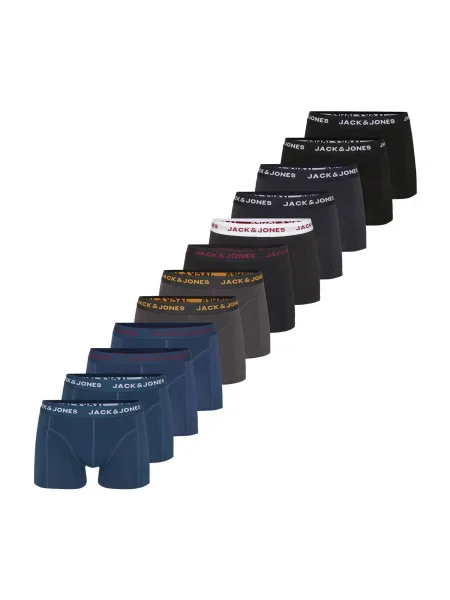 JACK & JONES Boxeri JACBOLT bleumarin / gri bazalt / gri închis negru
