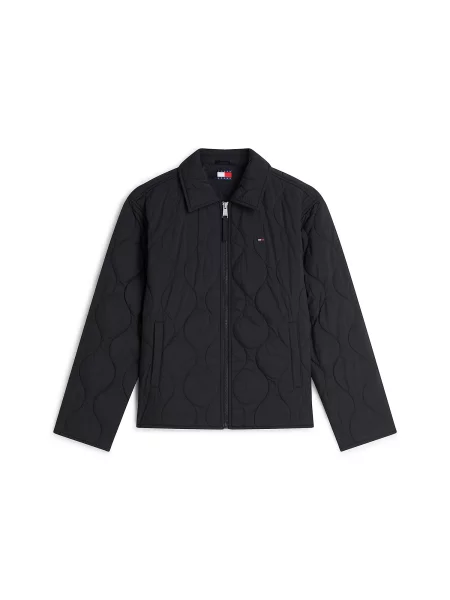 Tommy Jeans Geacă de primăvară-toamnă Water Repellent Quilted Relaxed' negru
