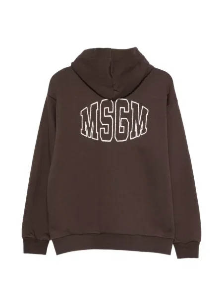 Bluza z kapturem dziecięca Msgm brązowa