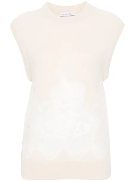 Pulover Viktor & Rolf fără mâneci din dantelă