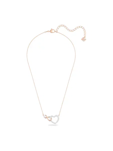 Swarovski Naszyjnik Infinity różowy