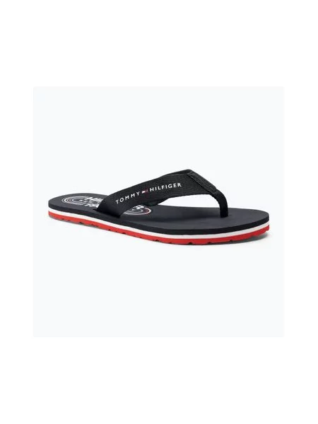 Шлепанцы Tommy Hilfiger в полоску без каблука белые