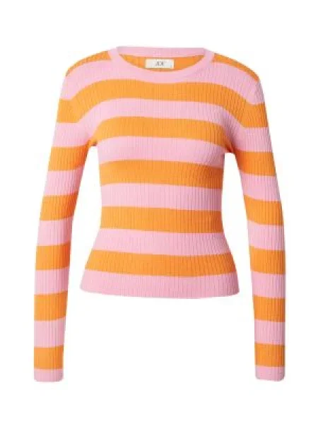 JDY Pulover Plum portocaliu închis / pal roz