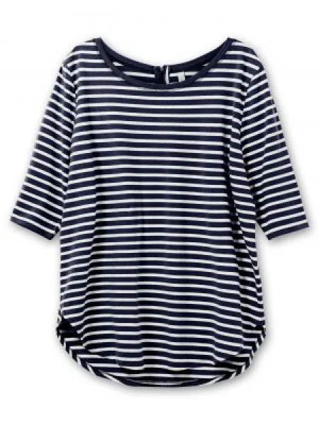 SHEEGO Tricou albastru marin alb