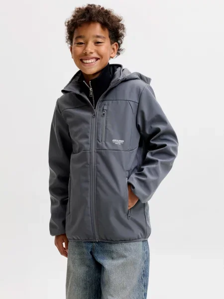 Jack & Jones Junior Geacă de primăvară-toamnă JJTheo metalic gri