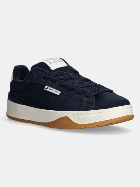 Tommy Jeans sneakers din piele intoarsă SKATER SNEAKER marin albastru
