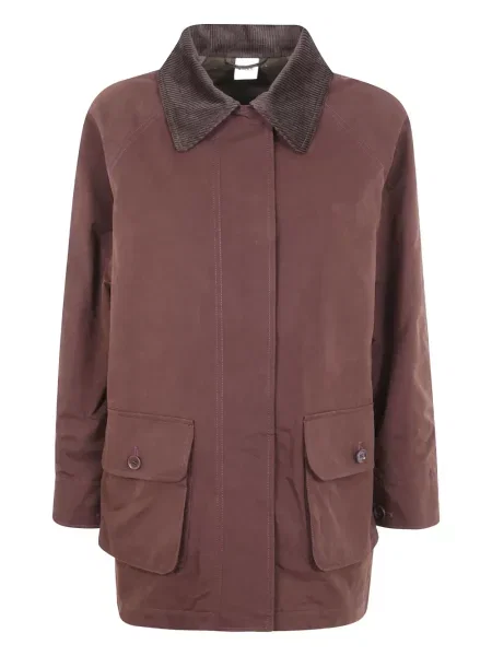 Geacă Aspesi de catifea cord roșu