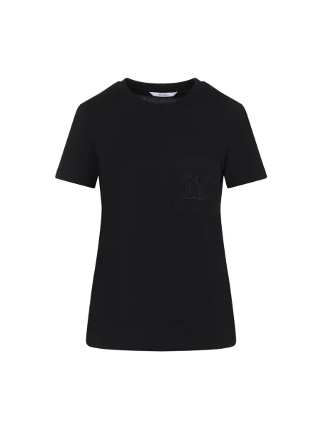 Koszulka Max Mara z logo czarna