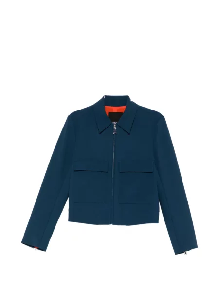 Geacă Patrizia Pepe din țesătură twill albastru