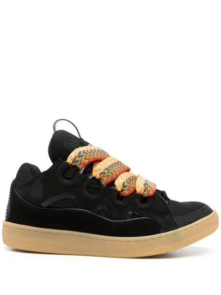 Sneakerși Lanvin cu șireturi din dantelă chunky negru