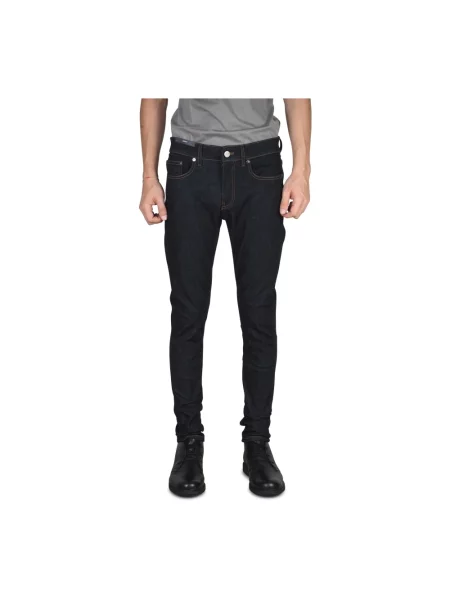 Skinny jeansy skinny Pt Torino niebieskie