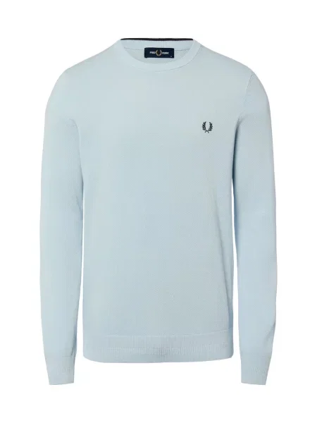 Fred Perry sweter z dzianiny Mężczyźni S niebieski
