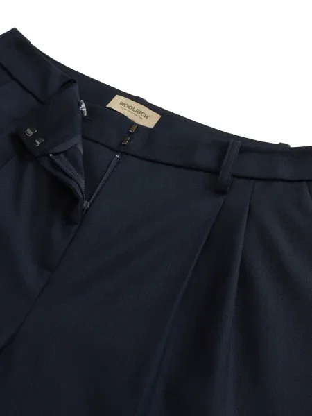 Pantaloni cu picior drept Woolrich albastru