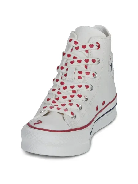 Členkové topánky Converse biela