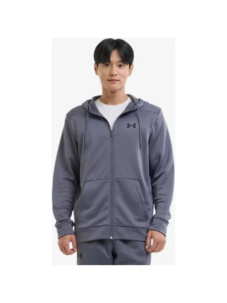 Bluza z kapturem Under Armour Rival Fleece Full Zip Szaroniebieski M szara