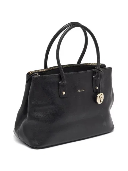 Geantă shopper Furla din piele negru