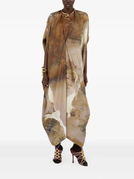 Rochie Roberto Cavalli de mătase cu imagine