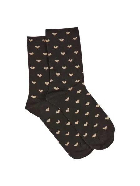 Șosete Morgan De Toi cu motiv cu inimi negru