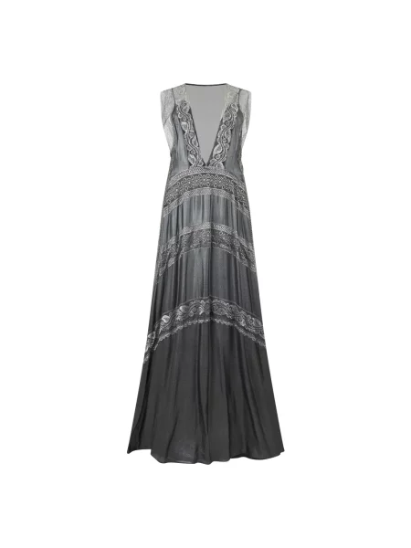 Sukienka maxi Alberta Ferretti szara