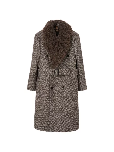 Palton Burberry de lână maro