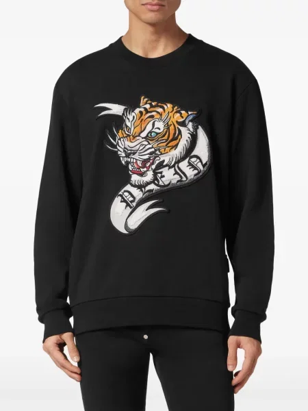 Raštuotas džemperis Philipp Plein juoda