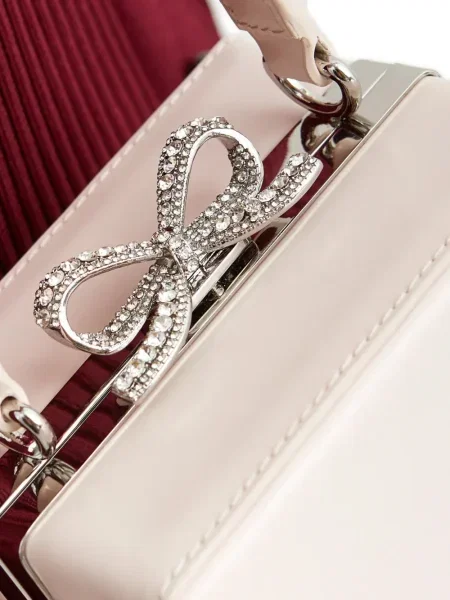 Geantă Self-portrait cu funde roz