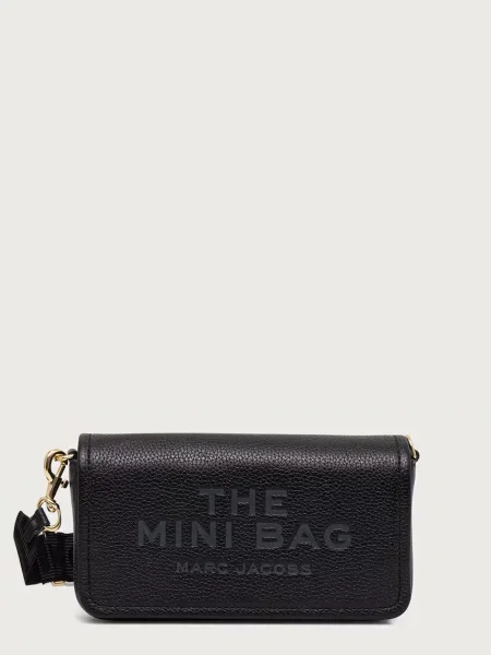 MARC JACOBS geantă crossbody pentru femei din piele THE MINI BAG negru