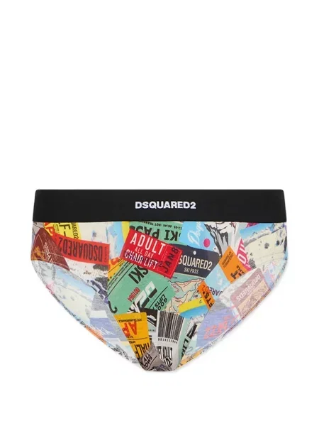 Chiloți Dsquared2 cu imagine negru