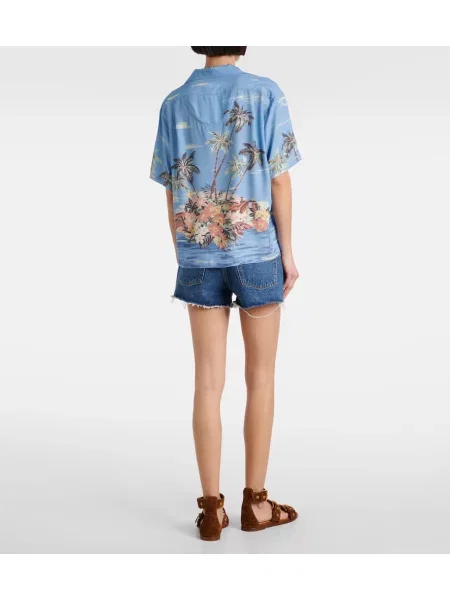 Cămașă Polo Ralph Lauren cu imagine albastru