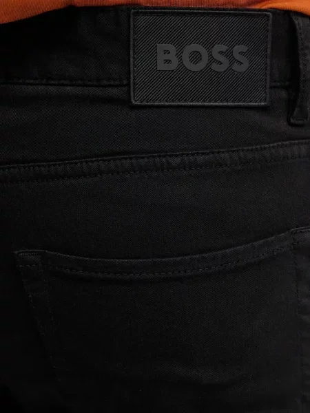 Pantaloni Boss cu autograf negru