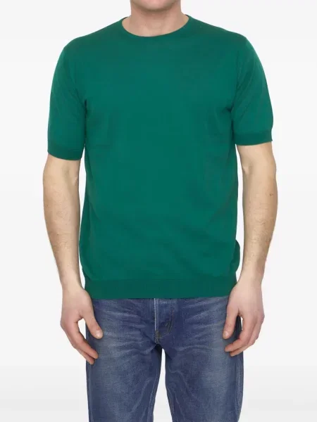Pulover John Smedley scurt verde